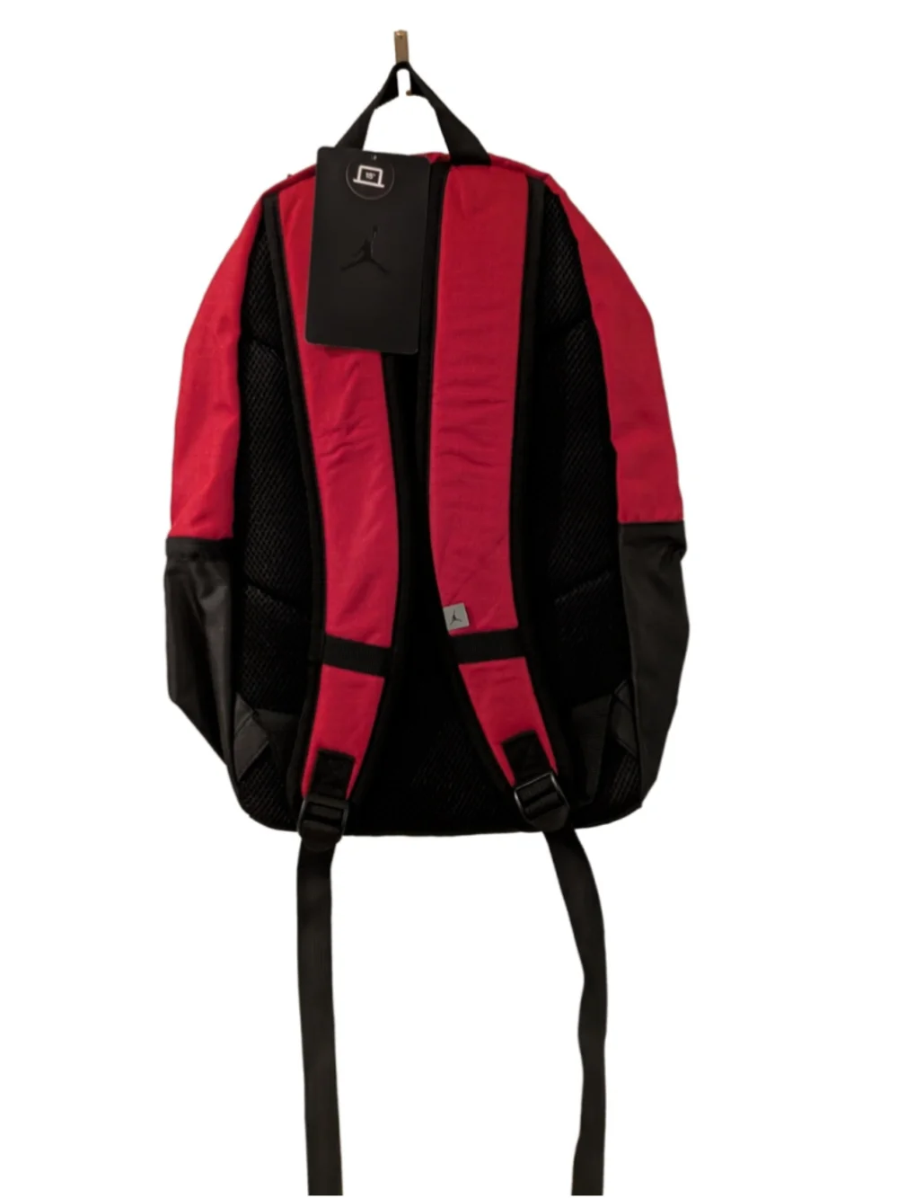 NWT Nike Air Jordan Jumpman Red Black Backpack Laptop School Travel Bag